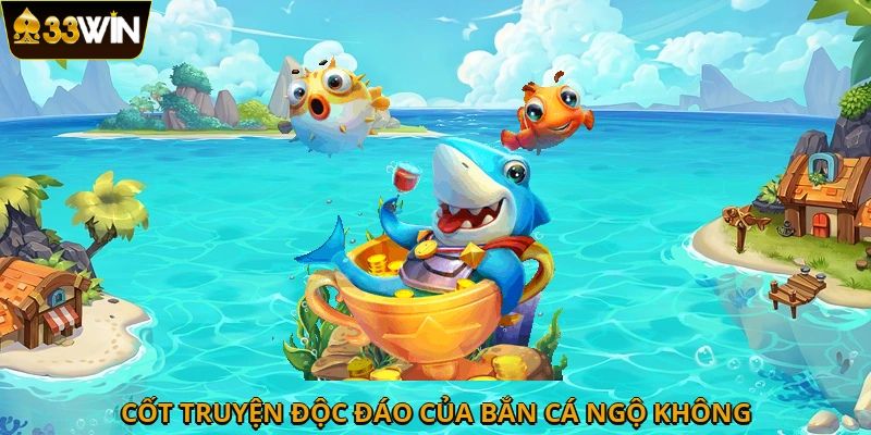 Nhân vật Ngộ Không đang chiến đấu với Boss dưới đáy biển